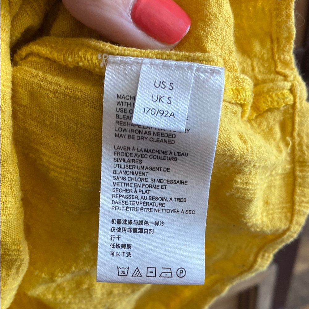 Free People Yellow Ruffled Crop Top - Picture 9 of 15